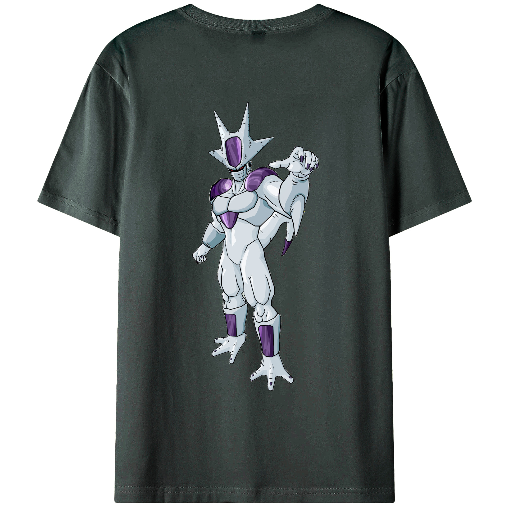 （画像用） ドラゴンボール クウラ DRAGON BALL Cooler Coora 綿100％ メンズ半袖Tシャツ（バックプリント） 通気性